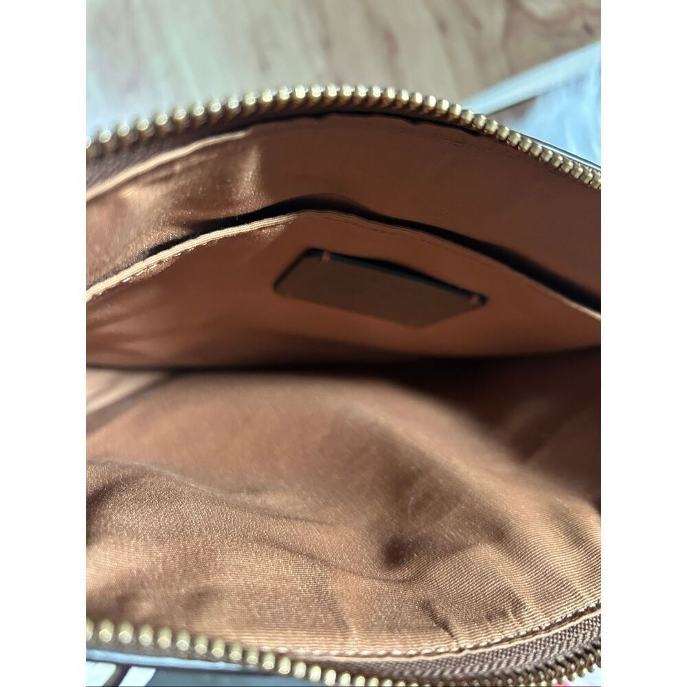 Coach C1554 Rowan File Bag Khaki Chalk Signature Canvas crossbody - Picture 4 of 9